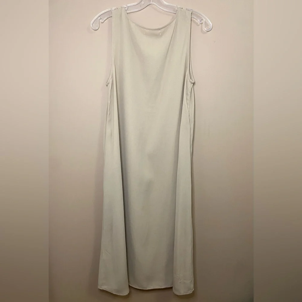 Oak + Fort Tan Beige Sleeveless Midi Dress - Picture 6 of 11